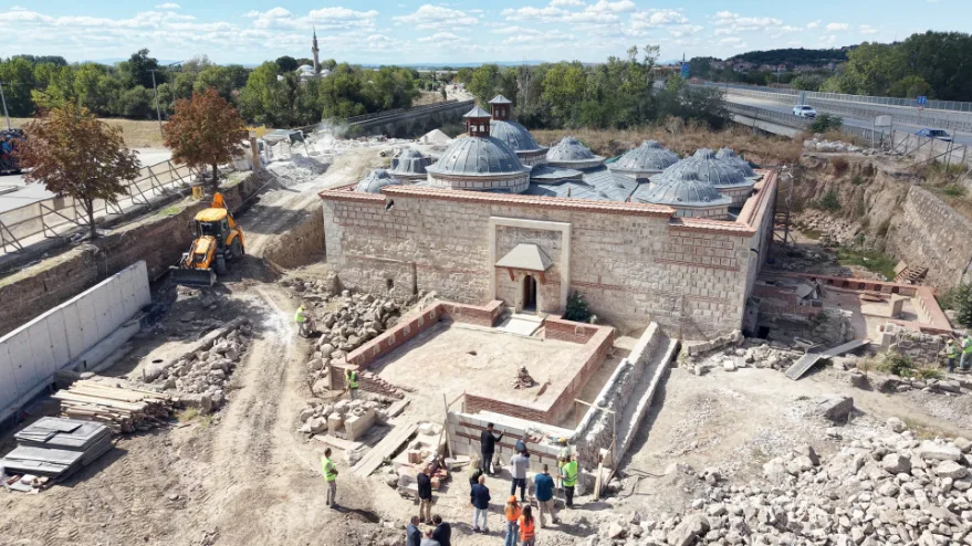 Asırlık hamamda restorasyonun son virajı
