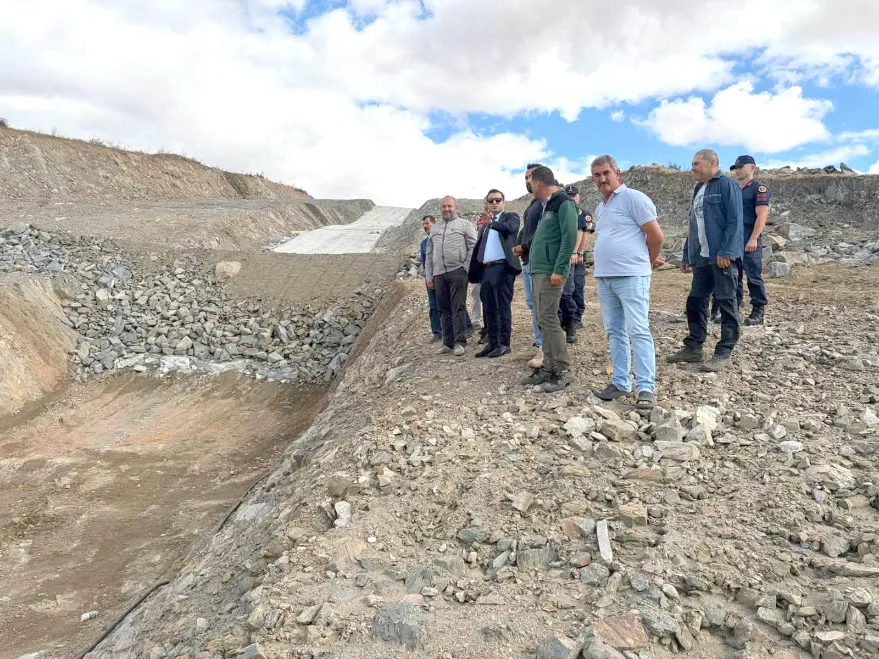 Kaymakam Çolak Çömlekköy Barajı’nı inceledi
