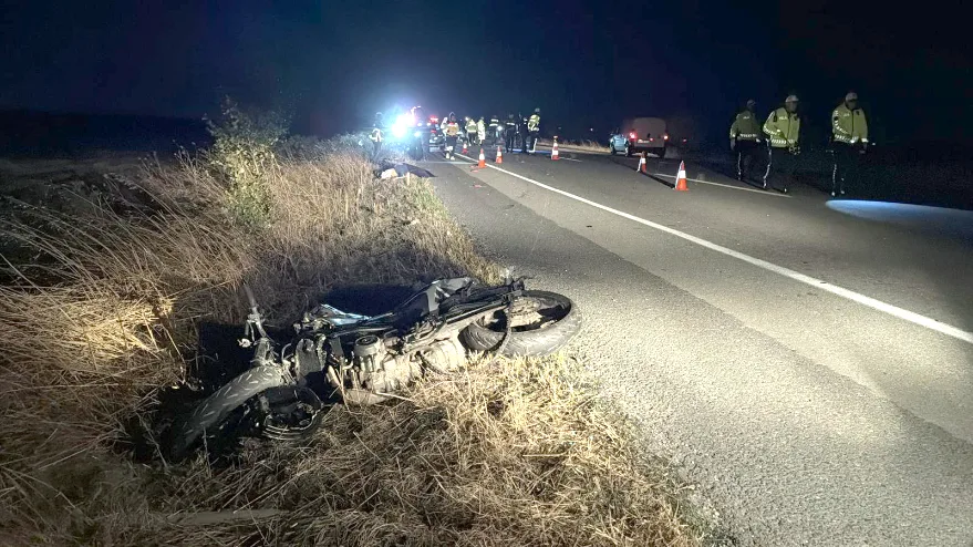 Motosiklet sürücüsü kazada hayatını kaybetti