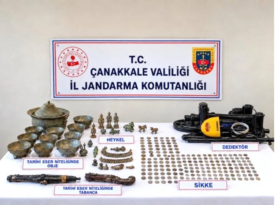 Çanakkale’de tarihi eser operasyonu