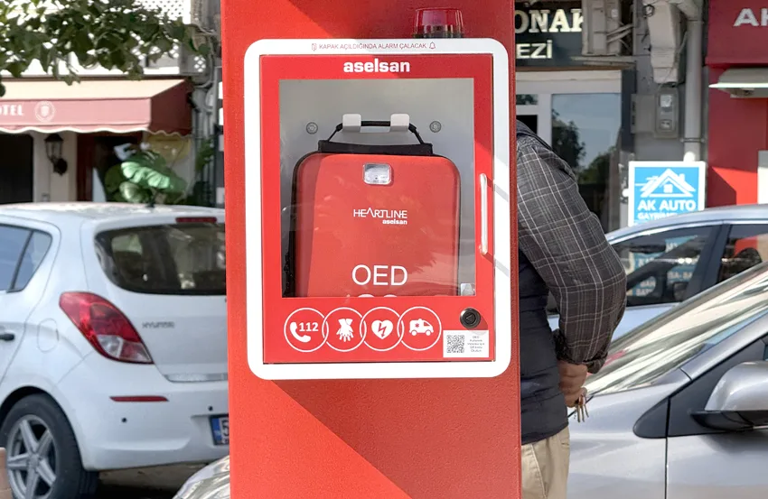 Tekirdağ’da 3 noktaya kalp durmalarında hayat kurtaran yerli OED cihazı yerleştirildi